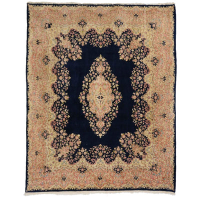 Oriental Area Rug in Navy