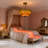 Tiffany Semi Flush Mount Ceiling Light with Stained Glass Shade
