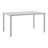 59"×35.4" Outdoor Metal Rectangular Dining Table-2022402265