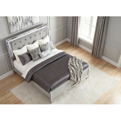 Grand lit standard capitonné Fazeley