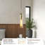 Luminaires suspendus, ensemble de 3 luminaires suspendus de style moderne avec abat-jour en verre transparent rayé