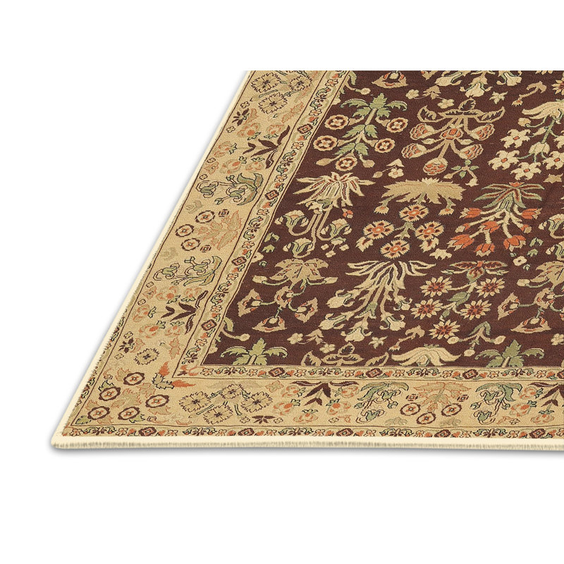 Tapis brun à motif oriental, Rectangle 5 pi x 8 pi