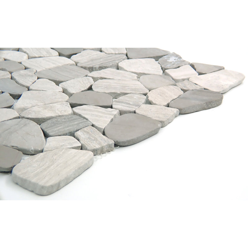 Cultura Beige 12 in. x 12 in. Honed Pebbles Floor and Wall Tile (10.0 sq. ft./Case), Autumn