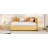 Upholstered Daybed With Trundle Sofa Bed Frame No Box Spring Needed-1907854674