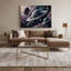 Art mural sur toile gris Sci Fi Sci fi planets with multiple lunes-831425385