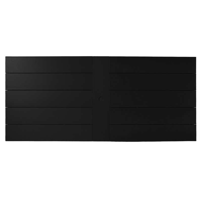 Ensemble repas d'extérieur 7 pièces 7 pièces, Noir