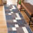 Allyne Geometric Tufted Blue/Cream/Gray Non-Slip Rubberback Area Rug-2117133344