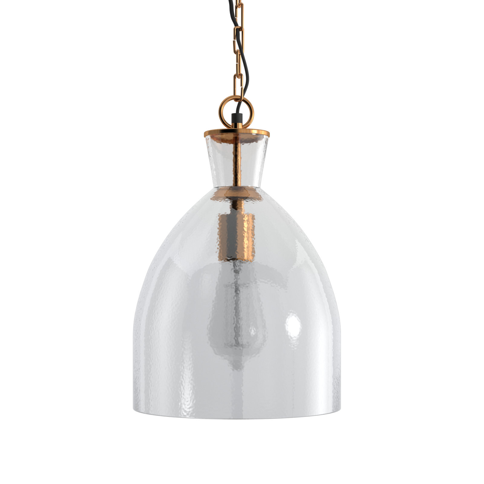 Meeni Single Light Glass Pendant, 13"