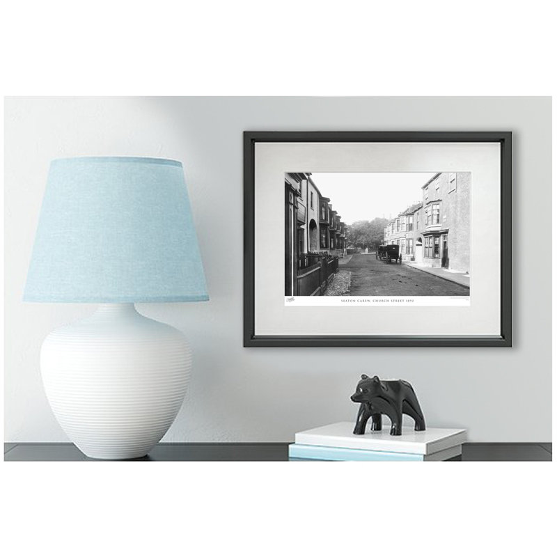Seaton Carew, Church Street 1892 - Single Picture Frame Print, 45cm H x 60cm W x 2.3cm D