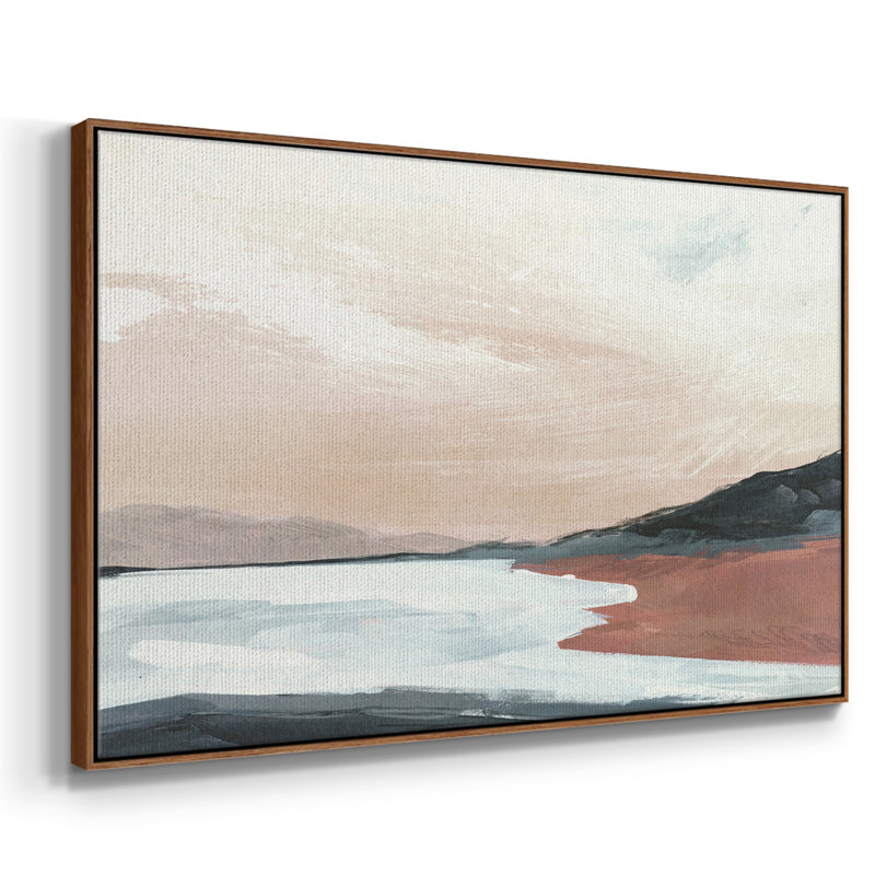 " Paynes Coast II ", 25" H x 37" W x 2" D, Walnut