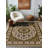 Armend Collection Digital Print Cotton-Polyester Green Floral Rug-584334441
