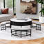 Table basse à plateau relevable moderne avec rangement et 3 repose-pieds-1992170767