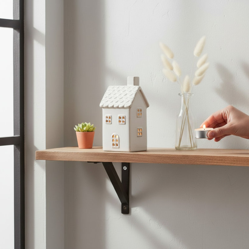 Ceramic House Tealight Holder