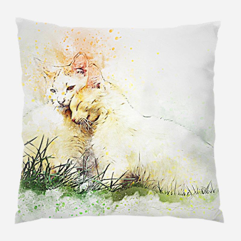 Housse et insert de coussin carré Cronin, Microsuède, Intérieur