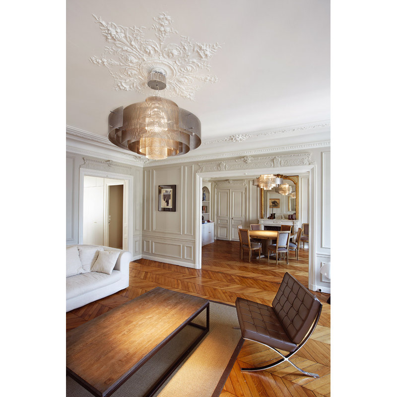 Galaxy 6 - Light Chandelier, 23" H x 37" W x 37" D, E14