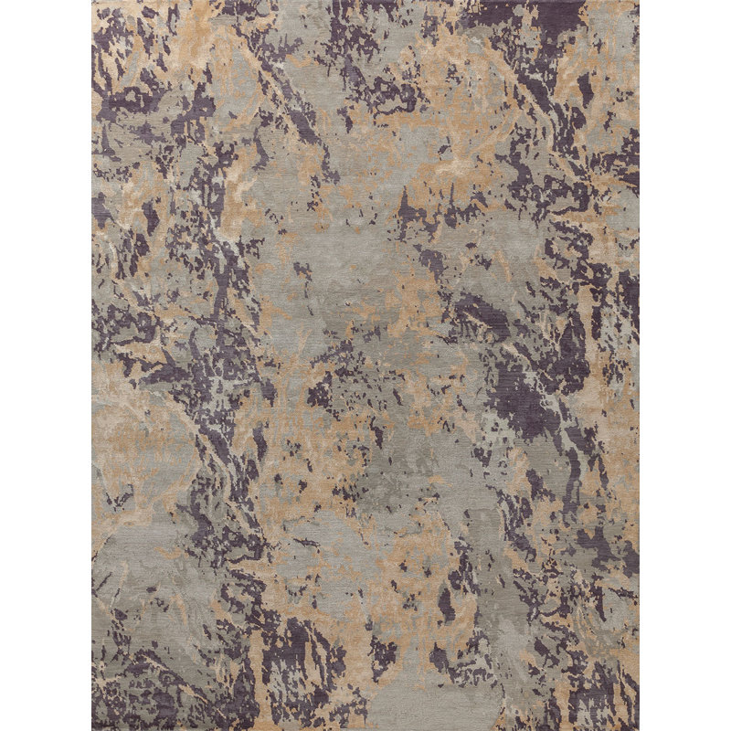 Contemporary Abstract Area Rug, Rectangle 6' x 9'