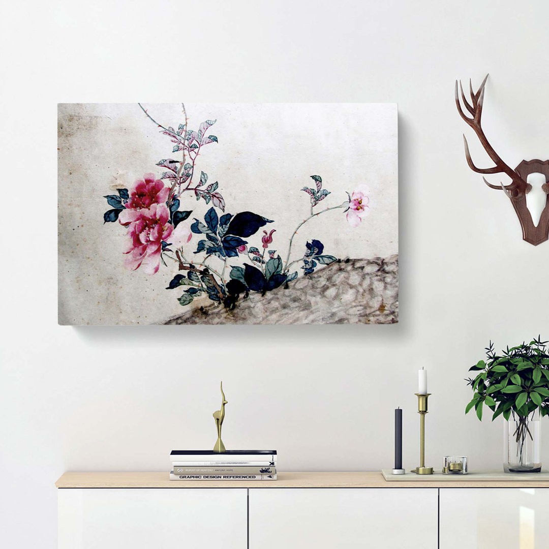 Flowers by Yun Shouping - Wrapped Canvas