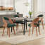 Ensemble de 2 chaises de salle à manger rembourrées modernes en bois avec dossier incurvé pour le confort et le style dans n'importe quelle pièce.-1955841269-1955841274