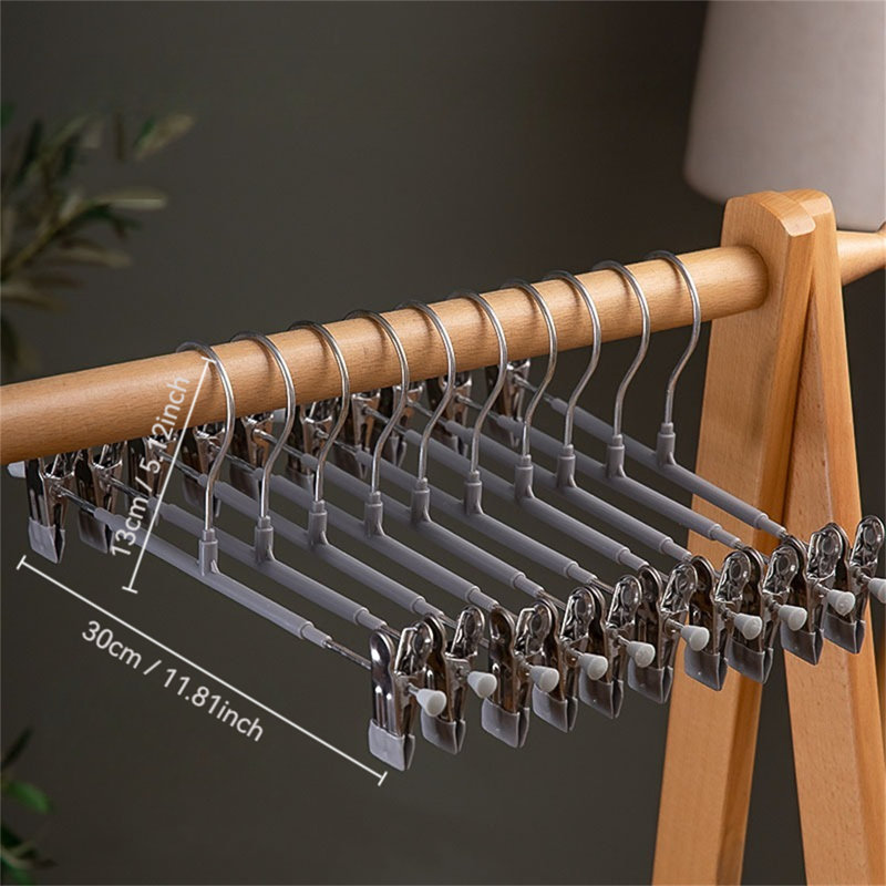 Cintre avec pinces pour pantalons, 10