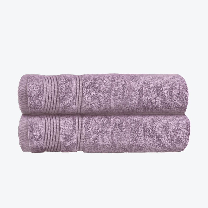 Quick Dry Luxury Standard Cotton Bath Towels Set, Heather