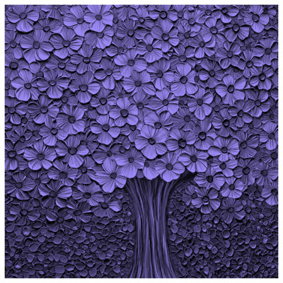 Couvertures mauves à motif floral