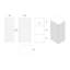 CC0414S306 Armoire d'appoint flottante en chêne naturel