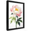 Art encadré noir, Saint-Valentin - Fleurs de pivoines roses, aquarelle-529407271