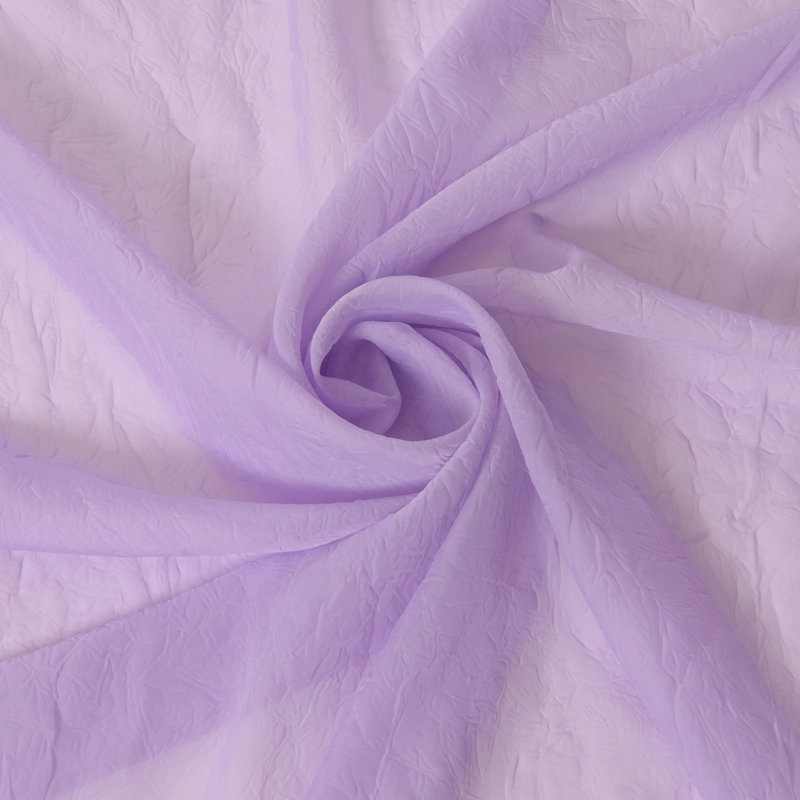 Maaike Crushed Voile Sheer Grommet Curtain, 52" W x 108" L, Purple