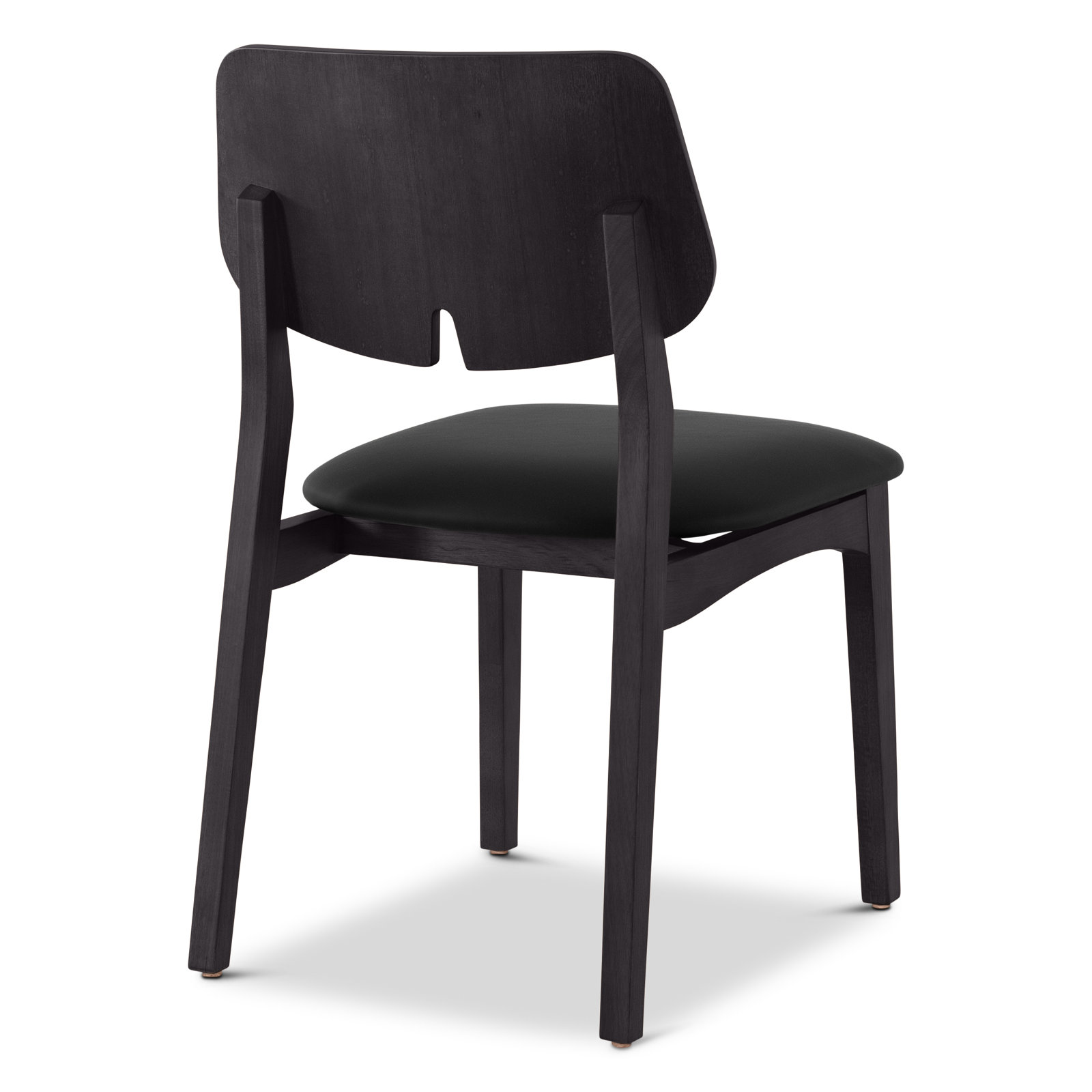 Dyron Oak Dining Chair, Shimmy Black / Ebano