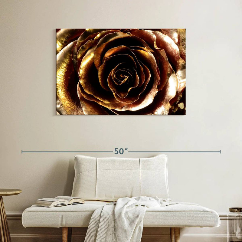 Gold Painted Rose