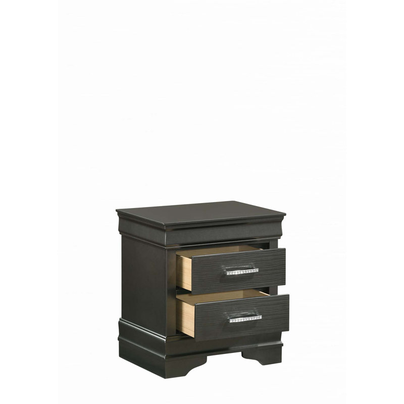 Ensemble de chambre à coucher standard 5 pièces Mayodan, gris, Grand