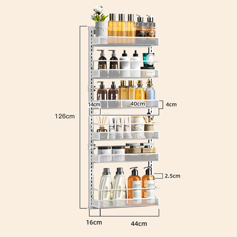 11cm W Steel Wall Mounted Shelving Unit