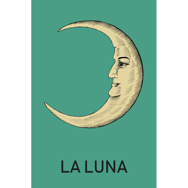La Luna - Single Picture Frame Painting on Canvas, 90 cm H x 60 cm W