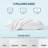 SLEEP ZONE Nanotex Cooling Pillowcases - 2 Pack, Silky Pillow Cases for Hair and Skin, Breathable Bedding for Summer and Hot Sleepers, Zippered Pillow Covers(White, Queen)-116563796-116563795