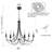 6 - Light Dimmable Classic / Traditional Chandelier，72" Adjustable Chain
