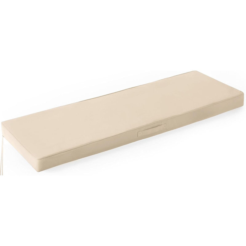 Outdoor Bench Cushions for Outdoor Furniture, 48x18x3 Inch, Beige