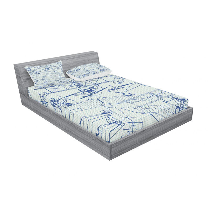 Microfiber Sheet Set, Full Sheet Set with Fitted Sheet