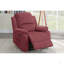 Fauteuil inclinable électrique en rouge paprika