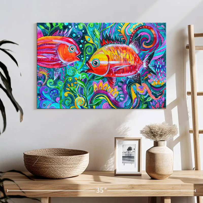 Brampt Underwater Fish, 16" H x 24" W