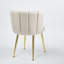 Ensemble de 2 chaises de salle à manger modernes avec pieds en métal-624798956
