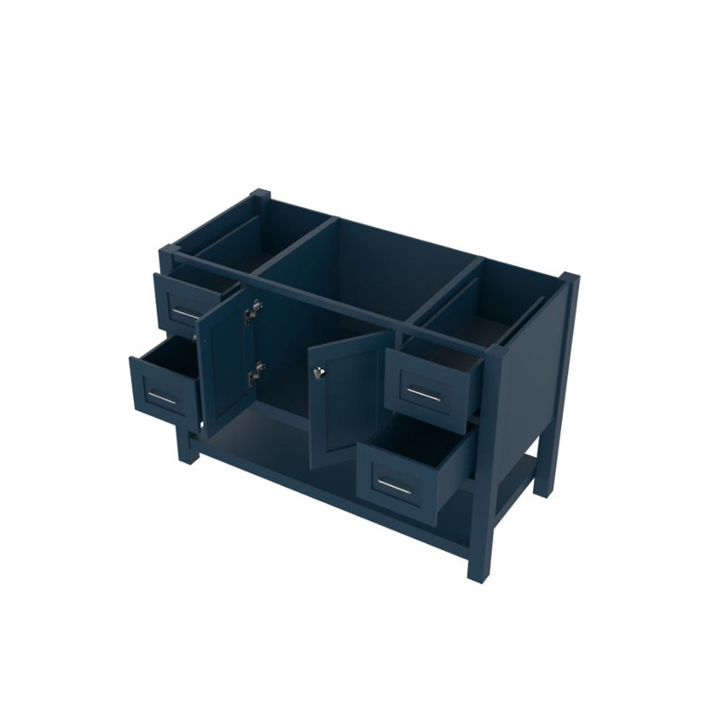 Base de meuble-lavabo simple Wilmington 47 seulement, Bleu