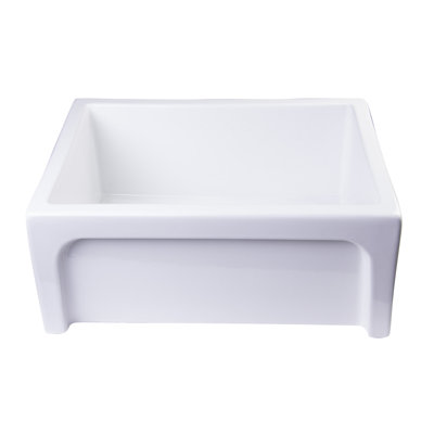 24'' L Single Bowl Fireclay Kitchen Sink