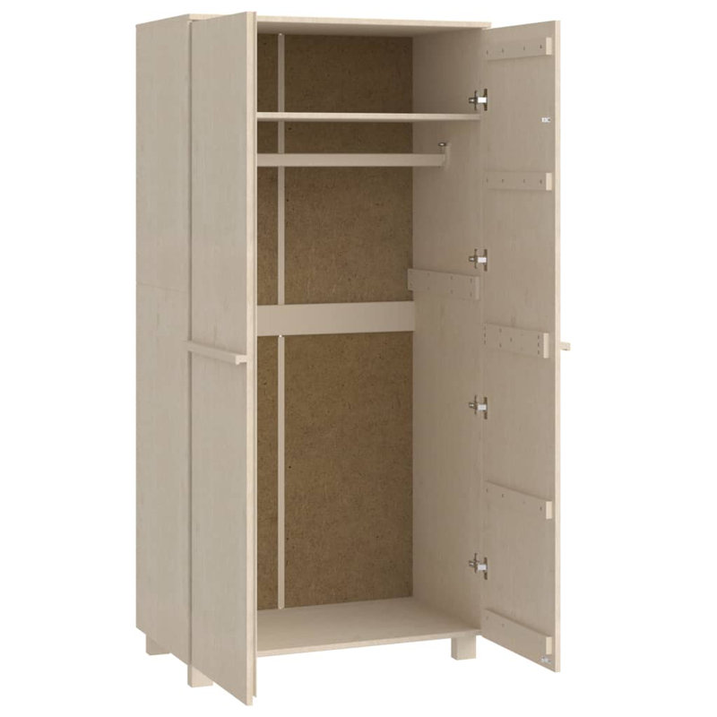 Jabier 2 Door Wardrobe, Honey Brown