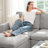 Hymes 101.5'' Wide L-Shaped 3-Seat Sofa Apartment Storage Couch With Detachable Cushion, Modular Sectional Sofa With Ottoman-604229840