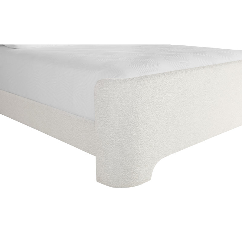 Ives Upholstered Wingback Bed, Copenhagen White, Queen