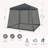10 Ft. W X 10 Ft. D Steel Pop Up Slant Leg Patio Gazebo With Netting-82166803