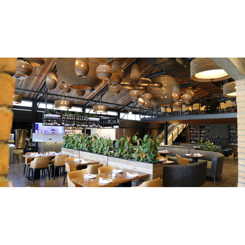 Scraplight Drum Recycled Cardboard Pendant Light, Brown, 60" H x 18" W x 18" D