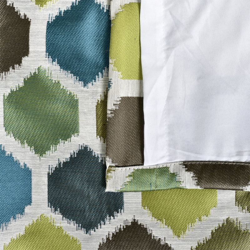 Walter Room Darkening Curtain Single Panel, Emerald