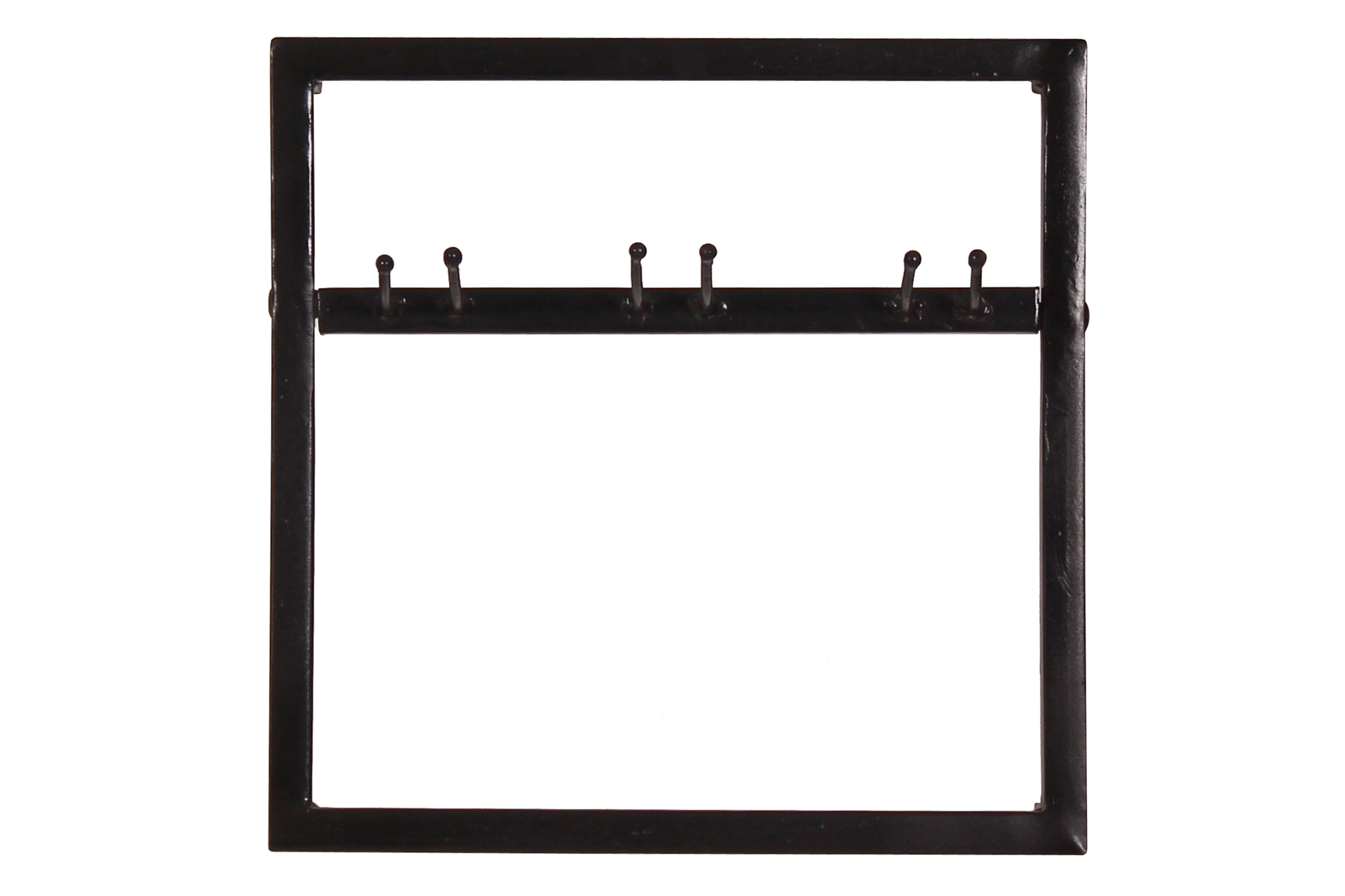 Ebern Designs Cavonte Wall Mounted Wine Bottle & Glass Rack in Black ...