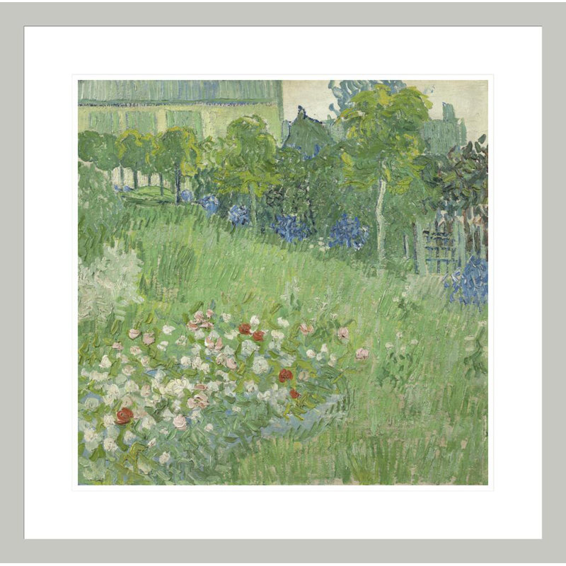 «Daubigny's Garden» par Vincent van Gogh, impression giclée encadrée, 23,5 po H x 23,72 po L